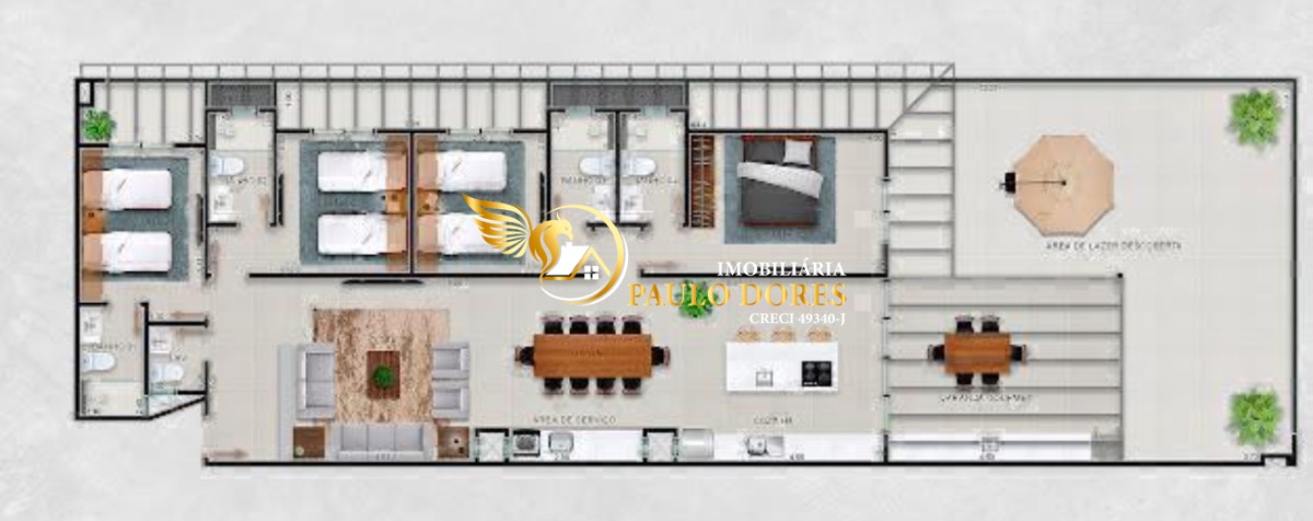 Cobertura, 4 quartos, 230 m² - Foto 6