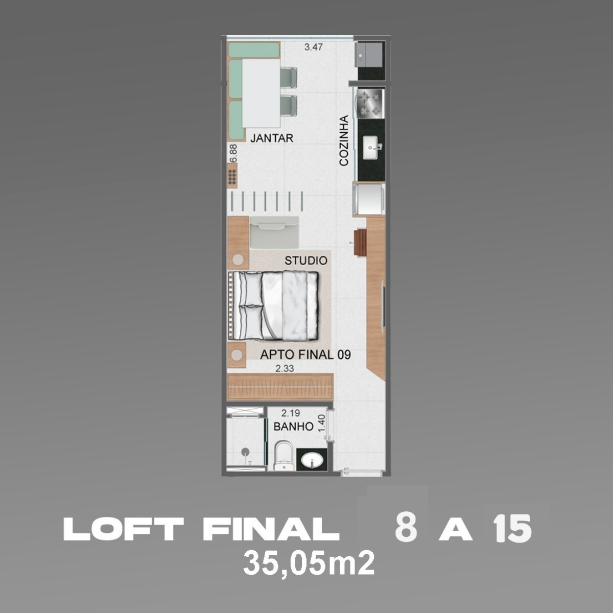 Apartamento, 1 quarto, 35 m² - Foto 25