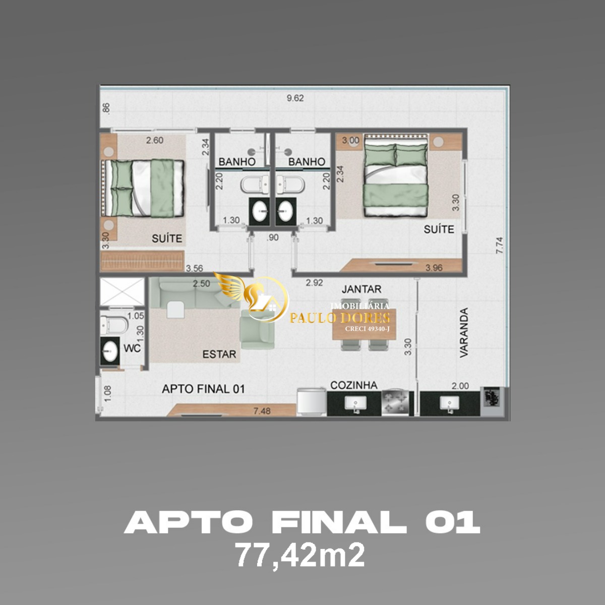 Apartamento, 1 quarto, 46 m² - Foto 13