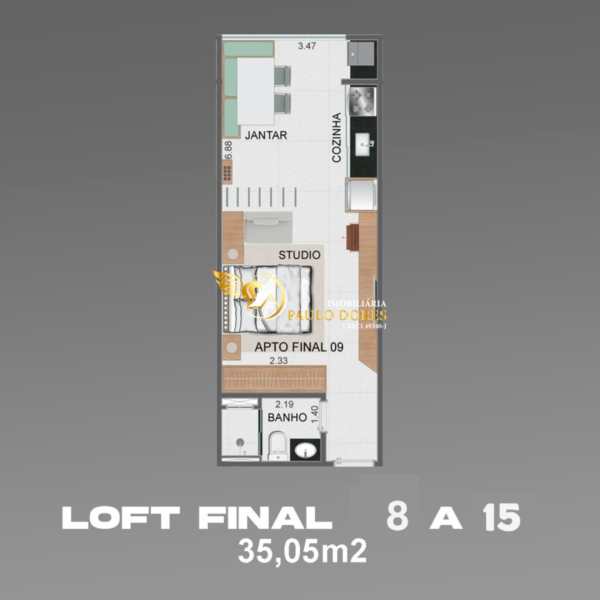 Apartamento, 1 quarto, 46 m² - Foto 17