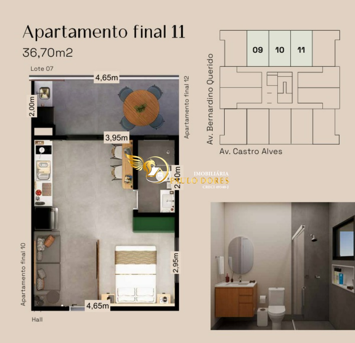 Apartamento, 1 quarto, 36 m² - Foto 7