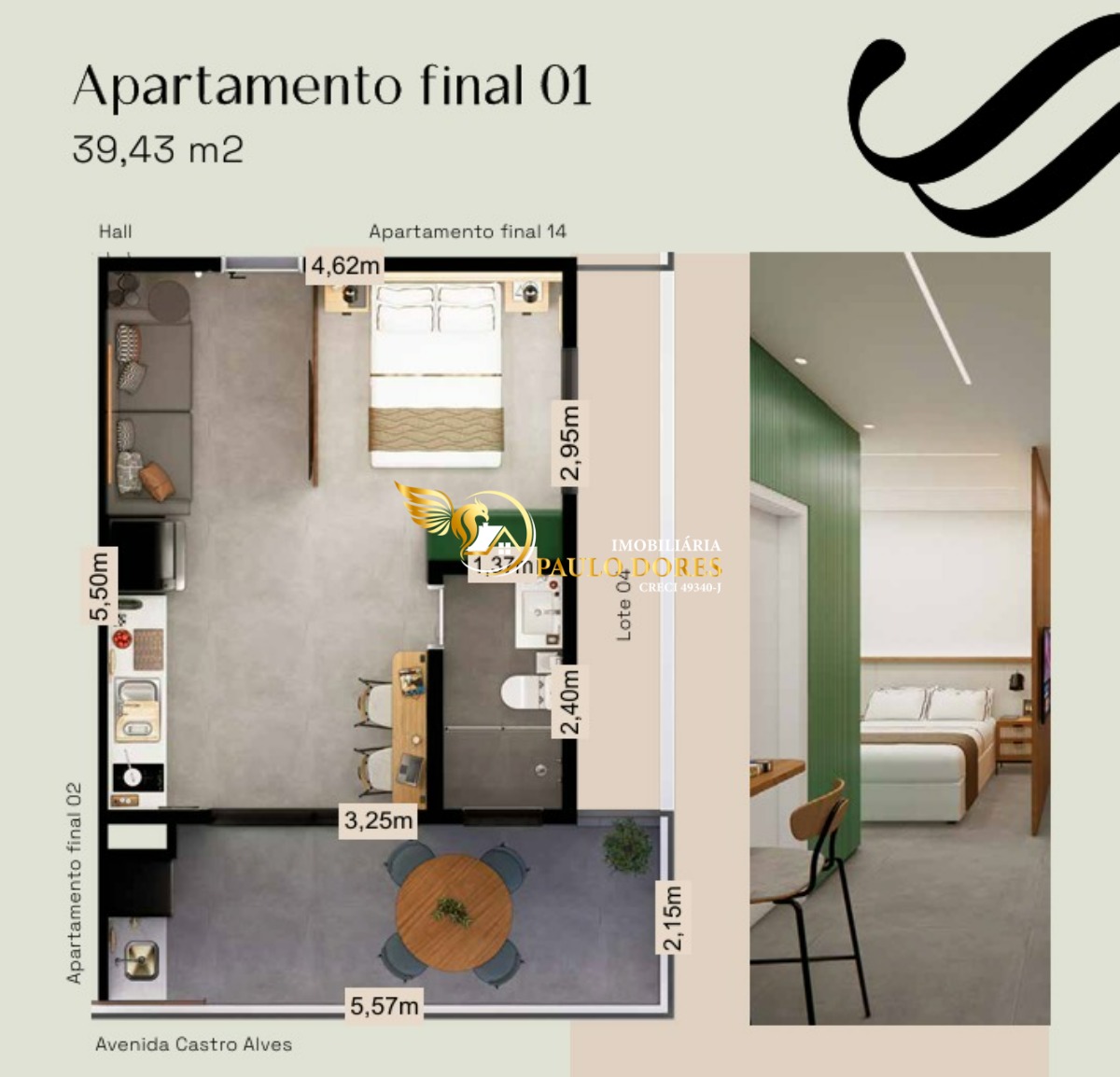 Apartamento, 1 quarto, 36 m² - Foto 11