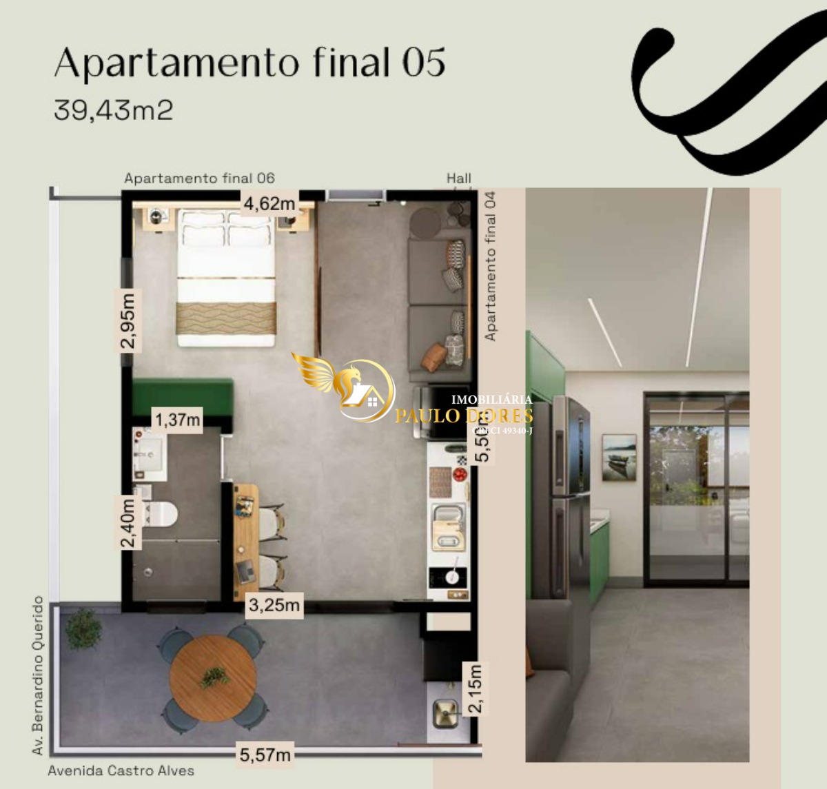 Apartamento, 1 quarto, 36 m² - Foto 10