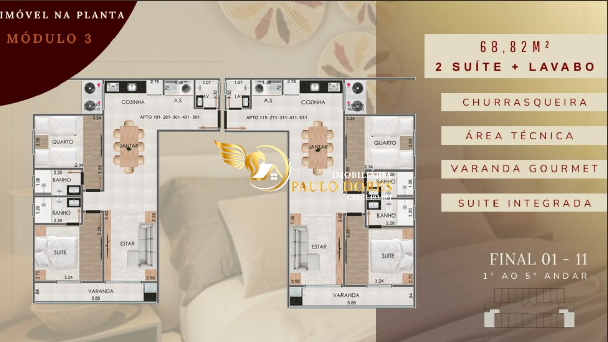 Apartamento, 2 quartos, 68 m² - Foto 19