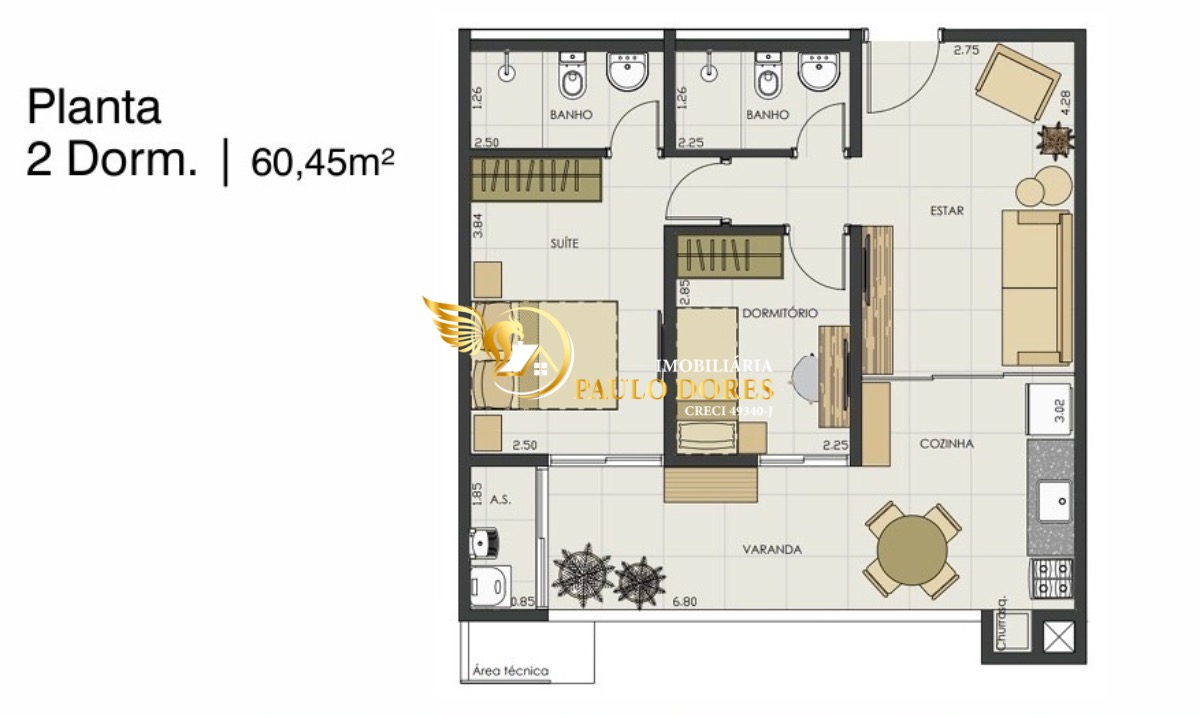 Apartamento, 2 quartos, 65 m² - Foto 15