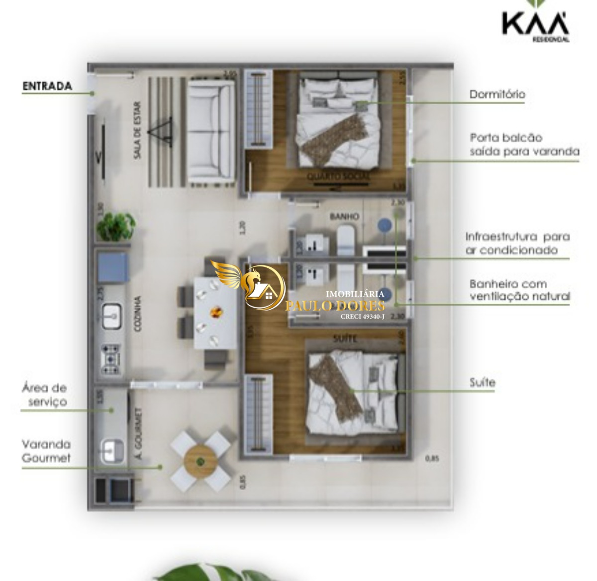 Apartamento, 2 quartos, 69 m² - Foto 12